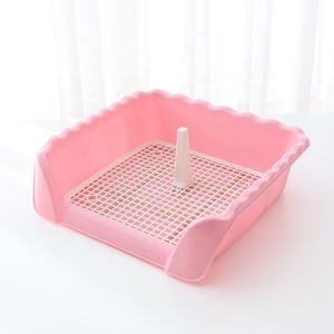 Inodoro de entrenamiento <span class=keywords><strong>para</strong></span> cachorros de interior con protector antisalpicaduras alto, diseño con valla, malla desmontable y fácil limpieza diaria. - Product Image 3