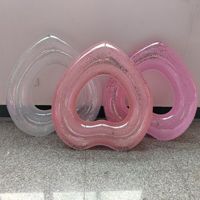 Bouée de piscine gonflable en forme de cœur en PVC pour couples, flotteur romantique pour adultes, idéal pour la plage et les fêtes estivales
