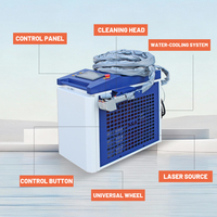 Machine de nettoyage au laser pulsé portative à haute précision et à performance stable, refroidie par eau, 500W 1000W, pour le nettoyage des surfaces métalliques