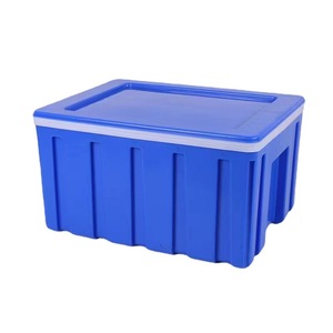Grande boîte isotherme rectangulaire en plastique épaissi de qualité alimentaire, portable, pour le stockage de produits frais en extérieur - Product Image 1