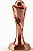 Trophées et médailles de conception créative en métal, et trophées de compétition personnalisés pour le football et le basketball