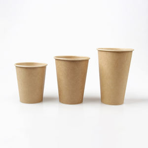 Vaso de Papel Kraft Desechable de Pared Simple de 6 oz, Personalizado con Logotipo, para Bebidas Calientes como Café o Té, Reciclable - Product Image 3