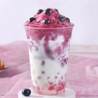 Fabricant de sirop concentré de purée de confiture de fruits aux bleuets sirop de cône de neige pour jus de smoothie ingrédients de thé