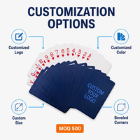 Jeu de cartes à boire personnalisé avec votre logo, design noir OEM 2026, durable, avec boîte rigide pour les soirées adultes