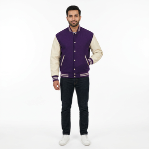 Chaqueta Casual de Invierno de Alta Calidad al por Mayor, Nueva Chaqueta Varsity Personalizada con Bordado a la Moda - Product Image 1
