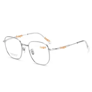 Hengtai 브랜드 디자이너 안경 라운드 프레임 광학 처방 선글라스 남성 여성 안경 순수 티타늄 안경