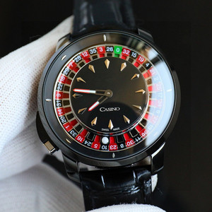 Reloj Mecánico de Alta Calidad con Diseño de Ruleta Jacob, Caja de Acero Inoxidable y Correa Acrílica para Hombre - Product Image 6