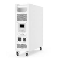 Générateur solaire portable empilable 1500W, station d'alimentation LiFePO4 2560Wh, hybride tout-en-un, MPPT 2000W, entrée PV, sortie AC/DC/USB
