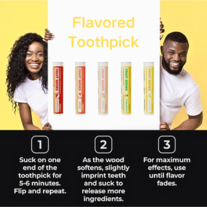 自然に食欲を抑える、コーヒー風味のつまようじ。喫煙をやったり、無意識の食事の量を減らしたりしたい人のために。 - Product Image 5