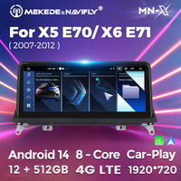 Autoradio MEKEDE 8core 4G WiFi Android écran 12 + 512G Car-play Auto pour BMW X5 E70 X6 2011-2014 10.25 pouces