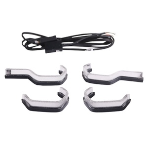 Sanvi - Accessoires de voiture de haute qualité en forme de cuillère avec éclairage LED, yeux d'ange pour BMW Série 3, pièces de phares - Product Image 2