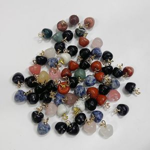 Cristal Curativo de Jade Natural de Color Rojo, Colgante de Manzana, Artesanía de Piedras Preciosas para Decoración - Product Image 6