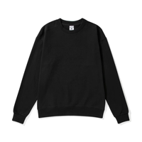 Sweat-shirt classique à col rond en molleton français 450 g/m² 100 % coton, coupe ample unisexe, personnalisable