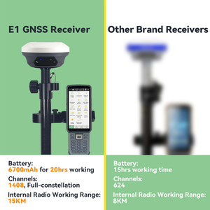อุปกรณ์สำรวจที่ดิน SingularXYZ GNSS RTK E1 สถานีฐาน พร้อม IMU กันน้ำ ใช้งานได้ 20 ชั่วโมง มินิ RTK GPS GNSS สำหรับงานสำรวจ - Product Image 2