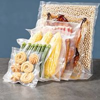 Sac de conservation alimentaire sous vide avec motif en maille, compressible, scellable, sac d'emballage en nylon épaissi