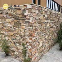 Revêtement mural en pierre naturelle pour cheminée extérieure, empilage de pierres pour mur extérieur