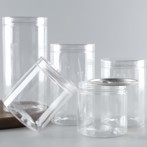 透明プラスチック製チョコレートキャンディークッキースナック包装ジャー可愛い密閉容器丸型蓋付きボックス（人気商品） - Product Image 2