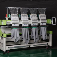 Nouvelle machine à broder industrielle Tajima à 4 têtes, entièrement servo-motrice, haute précision, avec écran tactile de 10 pouces, pour casquettes