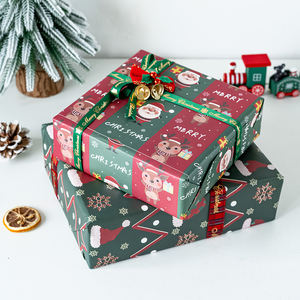 Wholesale 80g <b>Christmas</b> Exquisite Art Paper Tissue 43*300cm Gift Luxury Custom Packaging Wrapping Paper Roll - Product Image 4