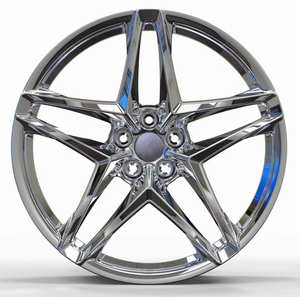 Jantes de course sportives 5x114.3 5x112 18 20 22 24 pouces, chrome miroir, monobloc, forgées, pour voitures particulières Audi Tesla BMW - Product Image 3