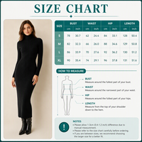 Robe col roulé en maille côtelée 280 GSM pour femme, décontractée, unie, à manches longues, ajustée, confortable et chaude, avec logo personnalisé OEM ODM XS-5XL
