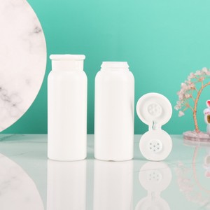 Bouteilles en plastique PP écologiques blanches avec capuchons rabattables sécurisés Accès pratique pour les essentiels de soins du corps au bain - Product Image 3