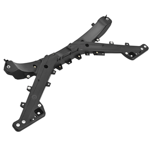 Para <span class=keywords><strong>Tesla</strong></span> Model 3 2017-2023 Soporte de radiador delantero Soporte de marco de parachoques Negro - Product Image 3