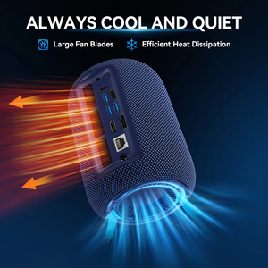 Soayan exr1 chơi game mini PC xây dựng trong loa kép & mic với AMD ryzen7 8745hs 8-core Type-C Máy tính văn phòng Octa lõi - Product Image 4