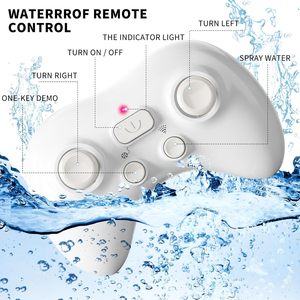 DWI Dowellin 2.4Ghz telecomando squalo giocattoli, alta simulazione di squalo per piscina, RC <span class=keywords><strong>squali</strong></span> pesci giocattoli con luce e acqua Spray - Product Image 5