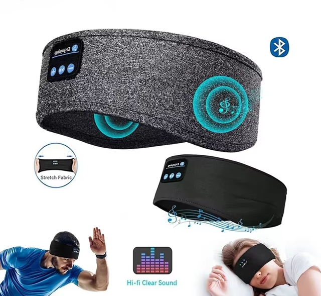 Earphones Sports Sleeping Headband Elastic Wireless Headphones Music Eye Mask Wireless Headset Headband