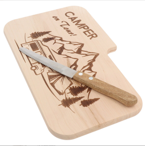 Tagliere per tagliare il legno con coltello per formaggio di frutta e verdura - Product Image 1
