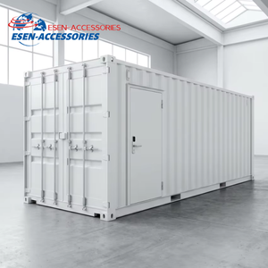 Porta Pedonale di Sicurezza in Acciaio Zincato con Telaio Preassemblato per Modifica Container e Uffici da Cantiere - Product Image 6
