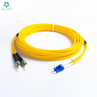 Simplex LC konektor kepala ganda Kamera Cctv, kabel Patch inti sederhana Mode tunggal kabel serat optik Jumper Internet