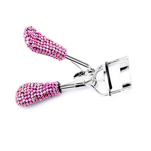 2025 Wholesale Mini Studded Rhinestone Eyelash Curler New Style with Rubber <strong>Pink</strong> Comb and Packaging Set <strong>Tool</strong> - Product Image 2