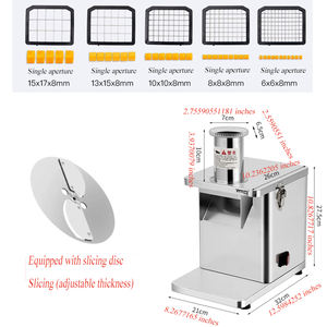 เครื่องหั่นมันฝรั่งหั่นฝอยขนาดใหญ่เครื่องหั่นผักเครื่องหั่นเฟรนช์ฟรายส์ทำจากสเตนเลสสตีล - Product Image 3