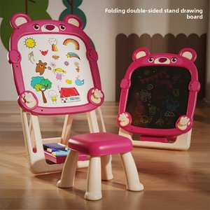 Tableau de dessin pliable en plastique magnétique double face noir et blanc pour enfants, pour stimuler l'intérêt pour la <span class=keywords><strong>peinture</strong></span> - Product Image 2
