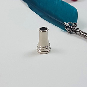 Wedding Bridal Vintage Bronze Gold <strong>Silver</strong> Small Single Pen Holder Stand Luxury Quill Glass <strong>Dip</strong> Feather Pen Holder for Desk - Product Image 2