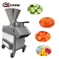 Cortadora de Verduras Eléctrica Comercial Automática de Acero Inoxidable para Frutas y Verduras - Rebanadora de Cebolla, Patata, Limón y Coco