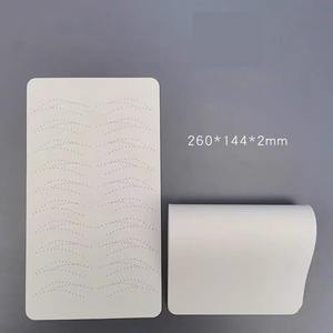 Almohadilla de silicona para maquillaje permanente blanco de alta calidad, patrón de trazos de pelo preimpreso, piel de práctica de tatuaje de látex Microblading para cejas - Product Image 3