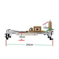 Machine de Pilates Reformer en Aluminium Premium - Durable, Portable, Garantie 5 Ans - Pièces Importées d'Allemagne, Équipement de Studio de Pilates pour le Corps