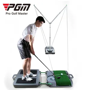 PGM Factory Price Patent Portable Ball Automatically Returns Golf Swing Trainer/Indoor Mini Golf