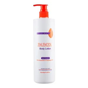 OEM Fully Effective Skin Whitening Body Cream Papaya Nourishing Lightening Body Lotion For Dry Skin