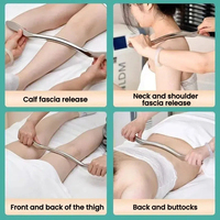 Outil de grattage Gua Sha en acier inoxydable à succès, IASTM, libération myofasciale, couteau de fascia, planche de grattage pour soulager la douleur