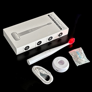 <span class=keywords><strong>Brosse</strong></span> <span class=keywords><strong>à</strong></span> dents <span class=keywords><strong>à</strong></span> lumière rouge rechargeable 604i avec 2 brossettes supplémentaires, thérapie par lumière rouge 620nm LED, vibration, FDA CE IPX6, soin des gencives sensibles/rétractées - Product Image 1