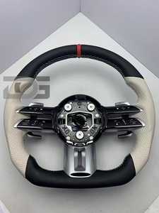 Volant de voiture pour Mercedes Benz CLS <span class=keywords><strong>500</strong></span> W462 G500 G350 G63 G55 W212 CL55 W219 CLS55, volant en cuir, accessoires de voiture - Product Image 2
