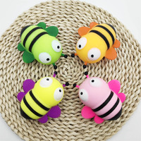 Nouveauté : Jouet anti-stress abeille créatif en TPR souple, rempli de farine, en forme de dessin animé