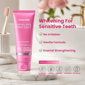 Pasta Dental Blanqueadora Intensiva con Sal Rosa del <span class=keywords><strong>Himalaya</strong></span> OEM/ODM, Sabor a Menta, con Flúor, Anticaries, 4.2 oz - Product Image 1