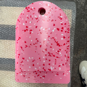 Impression de plastique suspendu foodgrad pour restaurants planche à découper ronde en pe - Product Image 5