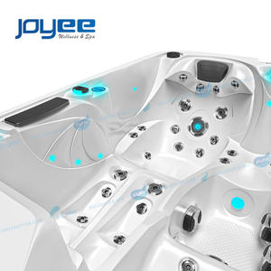 JOYEE-Jacuzzis pequeños al aire libre para 3 personas, bañera de hidromasaje con sistema Balboa - Product Image 5
