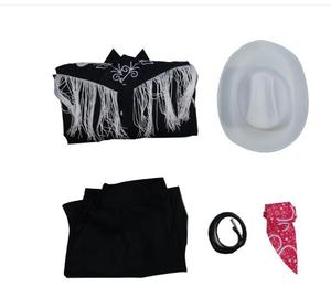 Disfraz <span class=keywords><strong>de</strong></span> Vaquero para Hombre <span class=keywords><strong>de</strong></span> los 80 y 90 con Camisa <span class=keywords><strong>de</strong></span> Manga Larga con Flecos y Pañuelo para Halloween, Cosplay, Pantalones y Sombrero <span class=keywords><strong>de</strong></span> Vaquero - Product Image 3